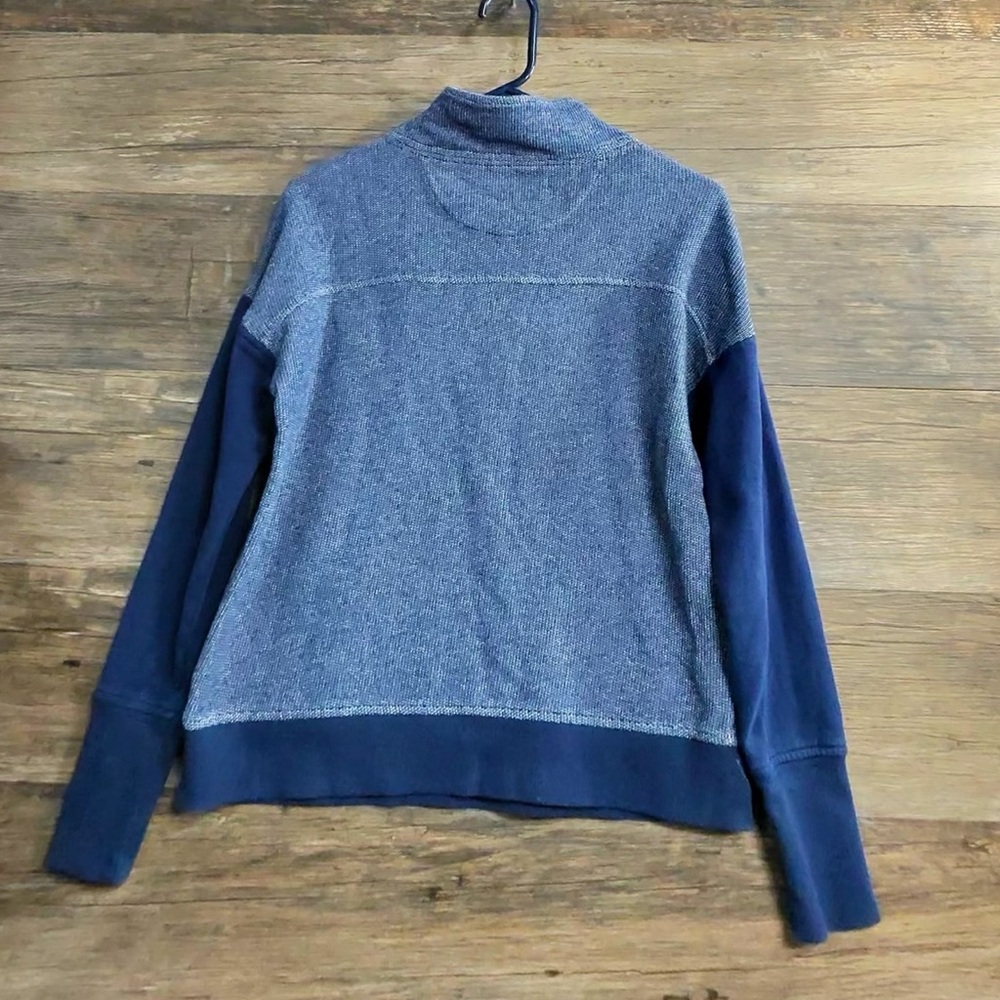 Vineyard Vines Heathered Blue Quarter-Zip Hoodie - Picture 9 of 11